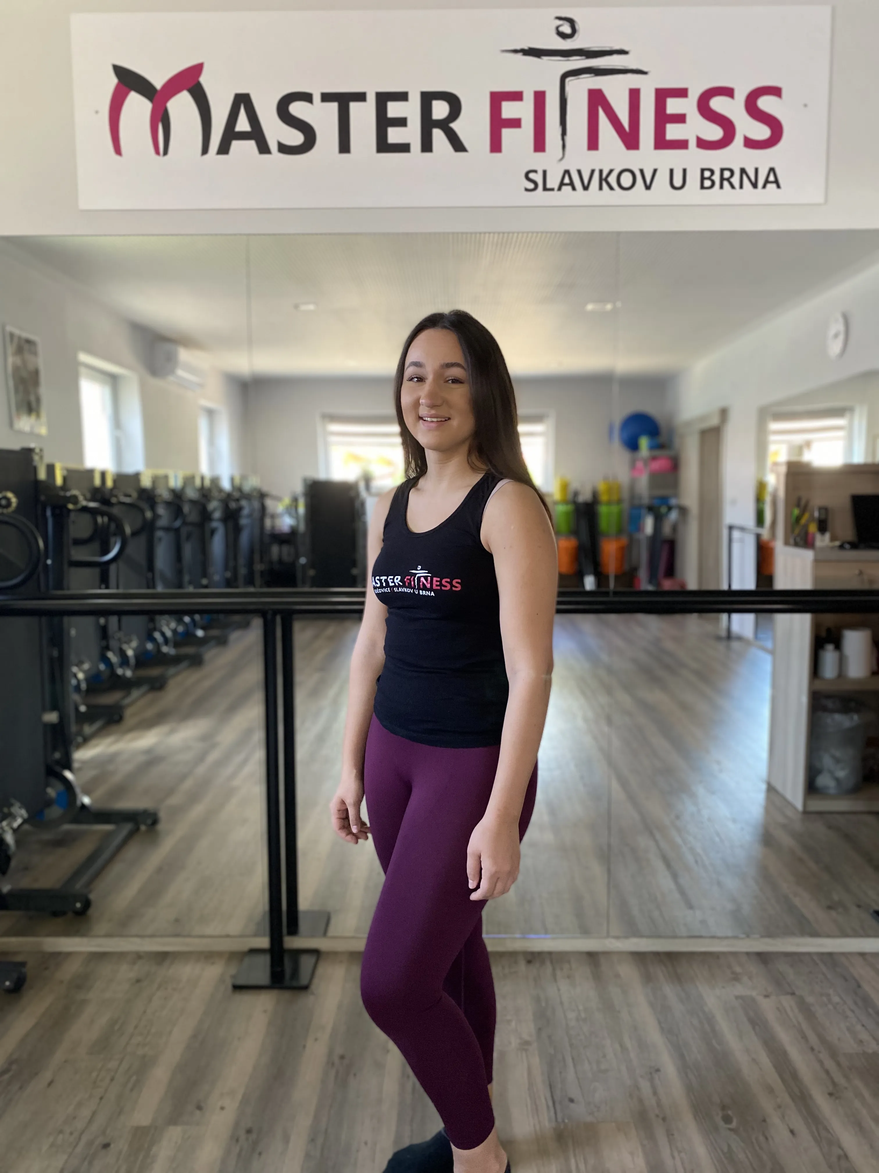 Iveta Hrubá ve studiu Master Fitness