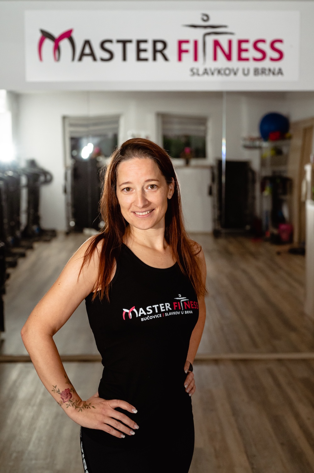 Lucie Wutzelová ve studiu Master Fitness